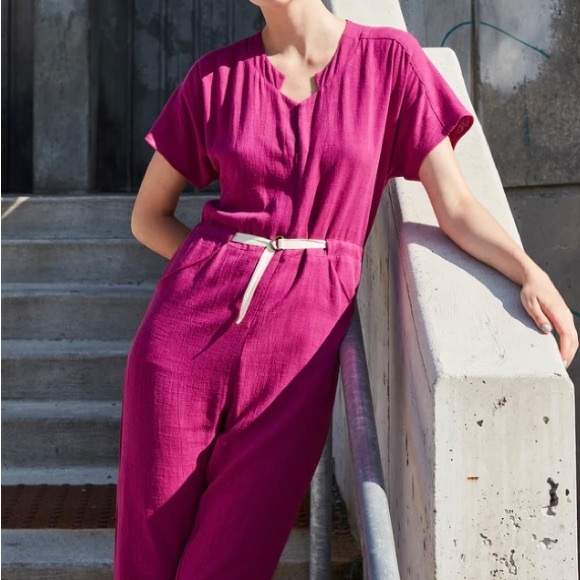 🇨🇦Dagg & Stacey Abner Jumpsuit Azure Blue - Picture 6 of 12